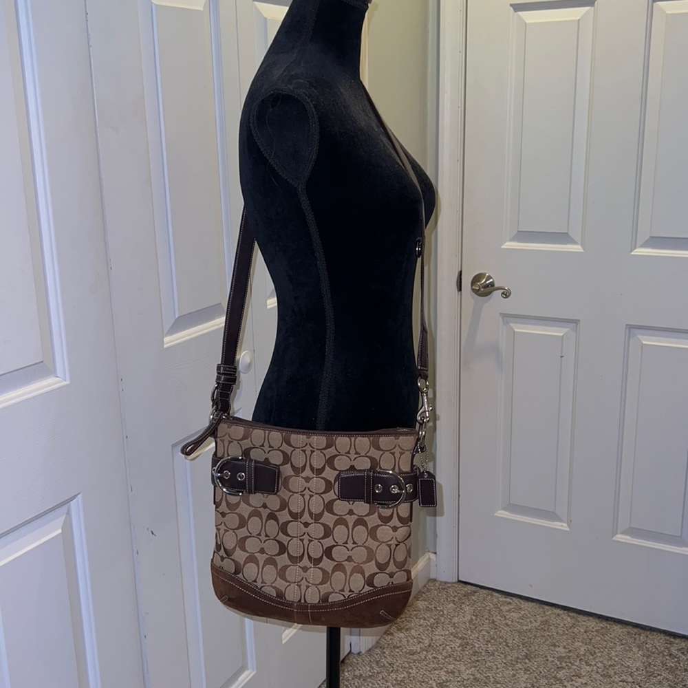 Coach signature crossbody bag